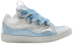 Lanvin Curb Sneaker “White/Light Blue”