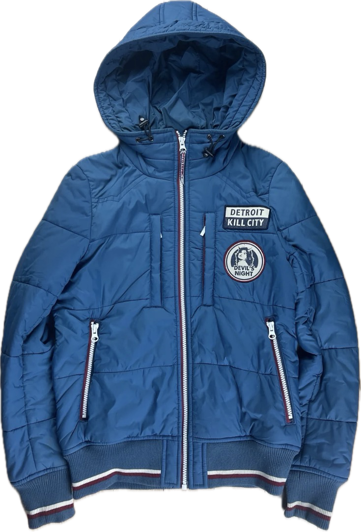 Hysteric Glamour “Detroit City Killer” Hooded Puffer