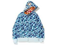 A Bathing Ape Bape Tiger ABC Camo Full-Zip Blue