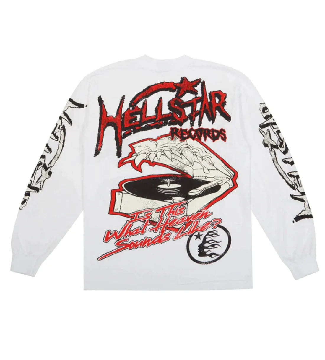 Hellstar Studios "Hellstar Records" L/S Tee White (Capsule 9)