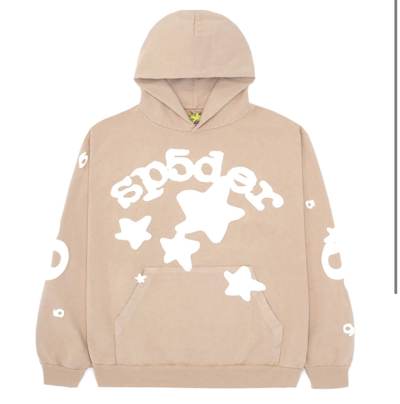 Sp5der Worldwide "Beluga" Hoodie Light Brown