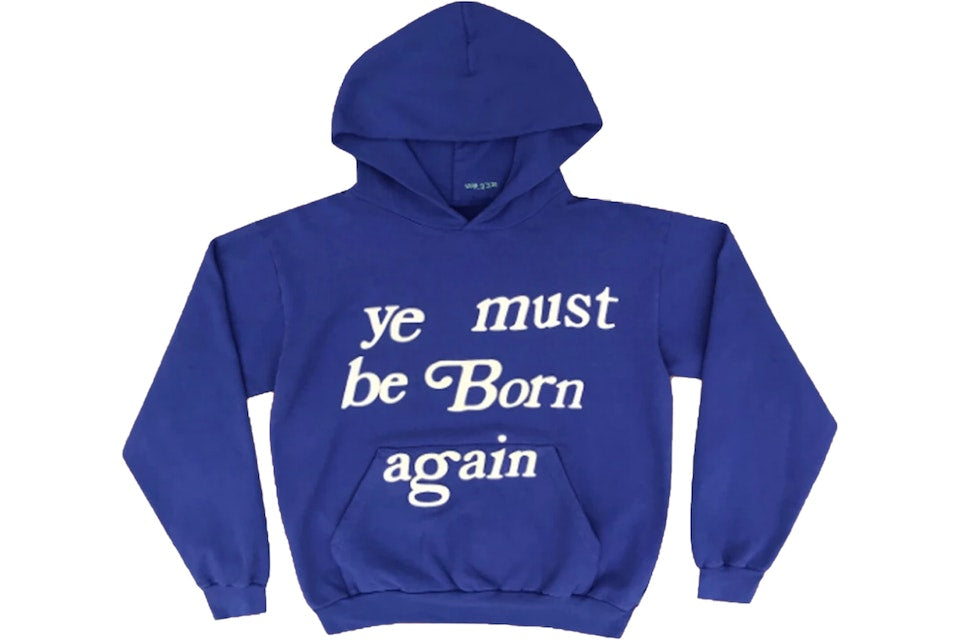Cactus Plant Flea Market Ye Must Be Born Again Hoodie Blue