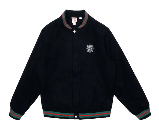 Supreme LACOSTE Wool Varsity Jacket Black (SS18)