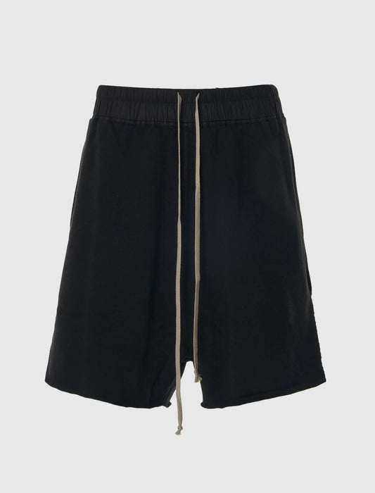 Rick Owens Drop Crotch Polyester Cargo Shorts