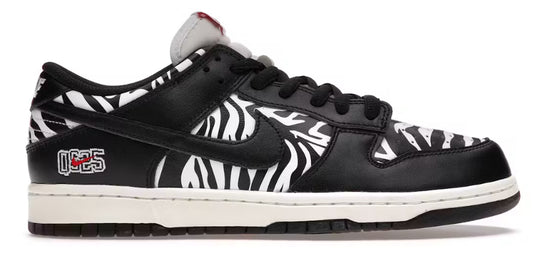 Nike Sb x QuarterSnacks Dunk Low Zebra