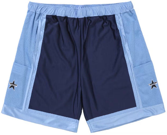 Supreme Side Pocket Basketball Shorts Blue Navy
