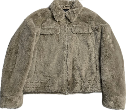 AMIRI FAUX FUR ZIP UP BLOUSON