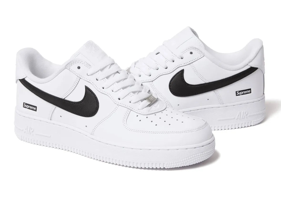 Supreme x Nike Air Force 1 Low White Black 2025