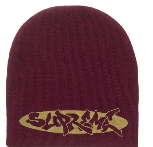 Supreme NWO New World Order Beanie Maroon