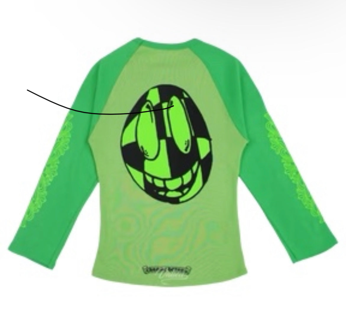 Chrome Hearts Kids x Matty Boy “99 Eyes” Long Sleeve Tee Green