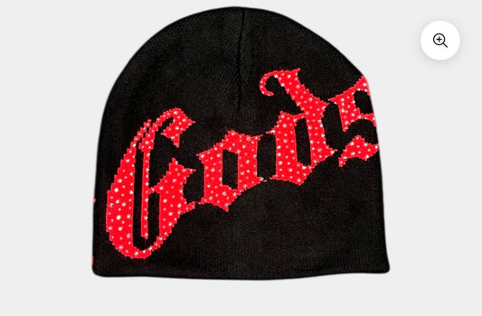 GODSPEED OG LOGO STUDDED
BLACK/RED BEANIE