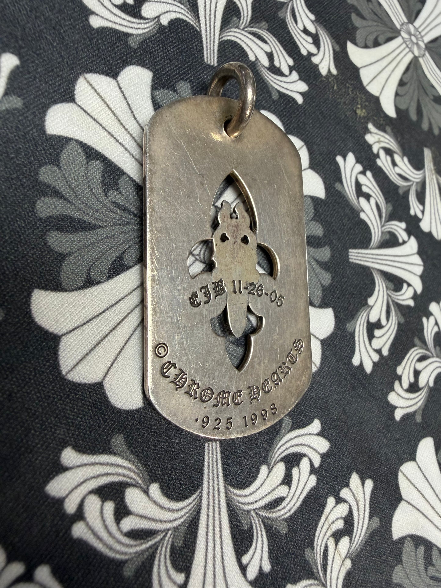 Chrome Hearts D Tag Flare Dagger Dog Tag
Pendant