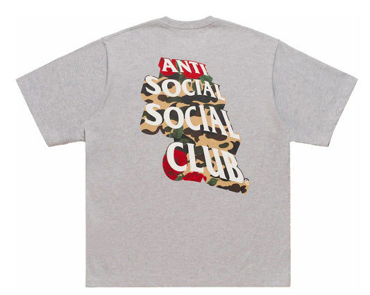 A Bathing Ape x Anti Social Social Club II Tee “Grey”