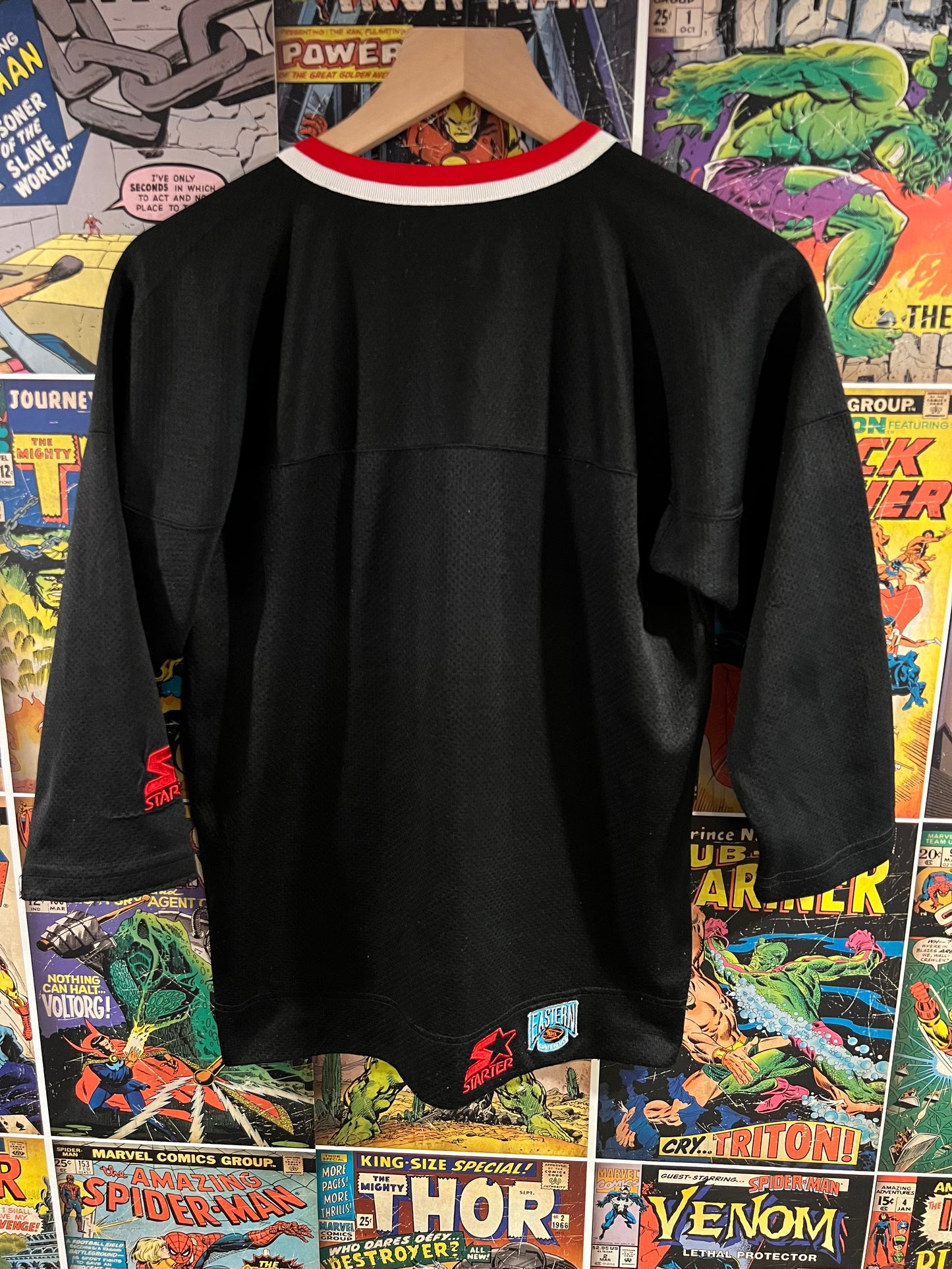 Vintage New Jersey Devils Starter Hockey Top #RUVintage
