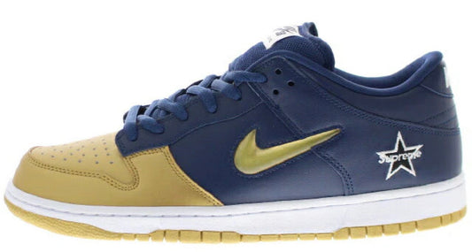 Nike SB Dunk Low Supreme Jewel Swoosh Gold