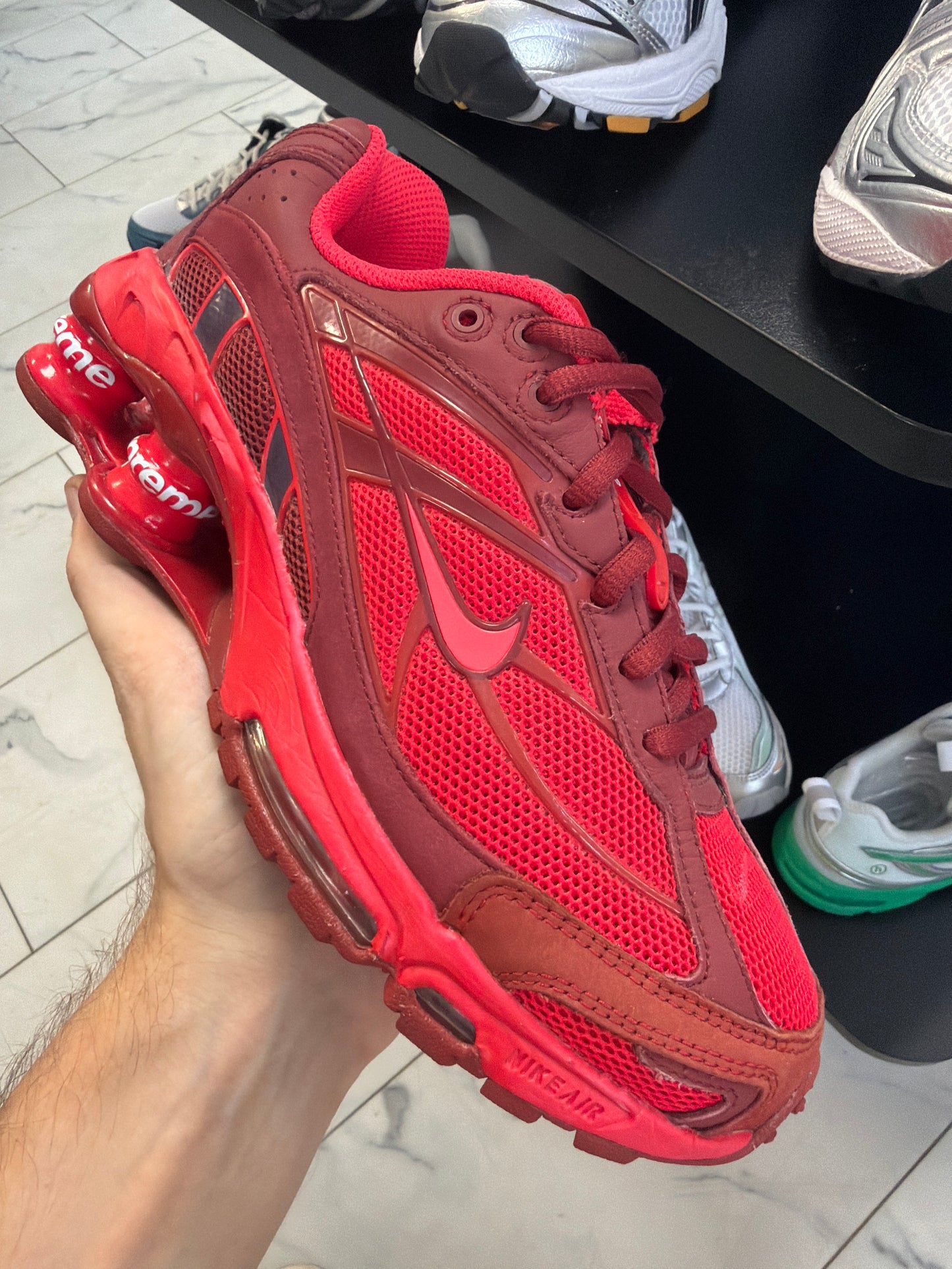 Nike x Supreme Shox TL Red
