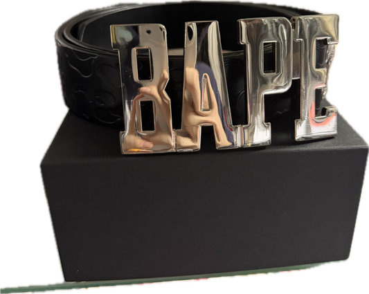 Bape leather Big Buckle Belt