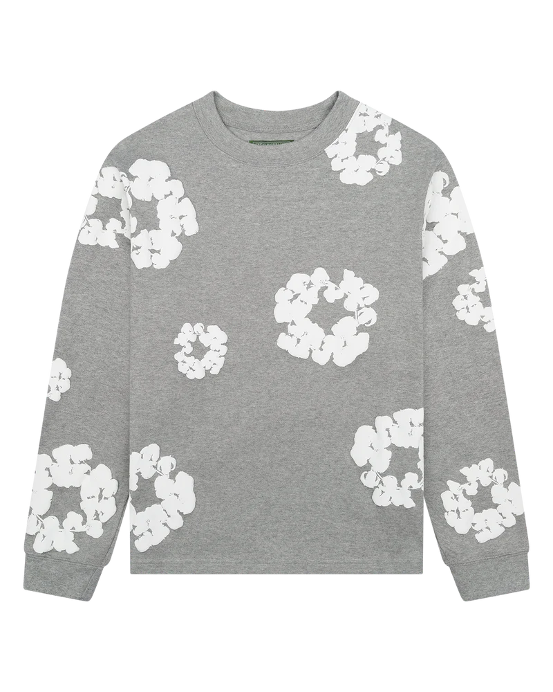 Denim Tears Cotton Wreath Longsleeve Grey