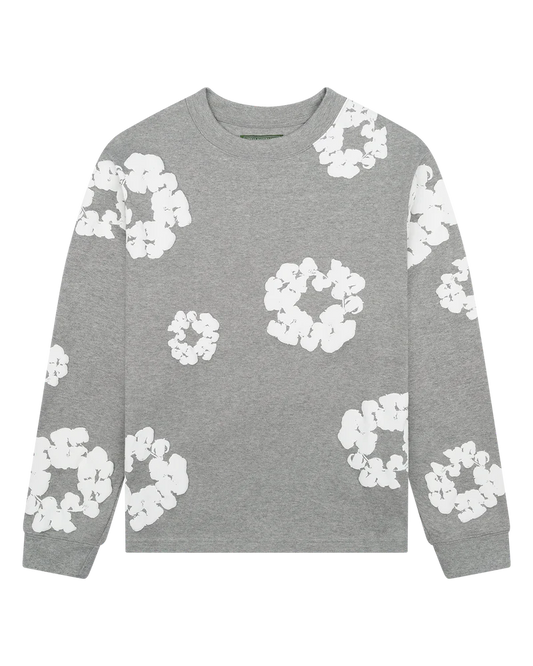 Denim Tears Cotton Wreath Longsleeve Grey