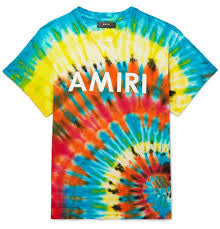 Amiri Logo Print Tie-Dye Tee