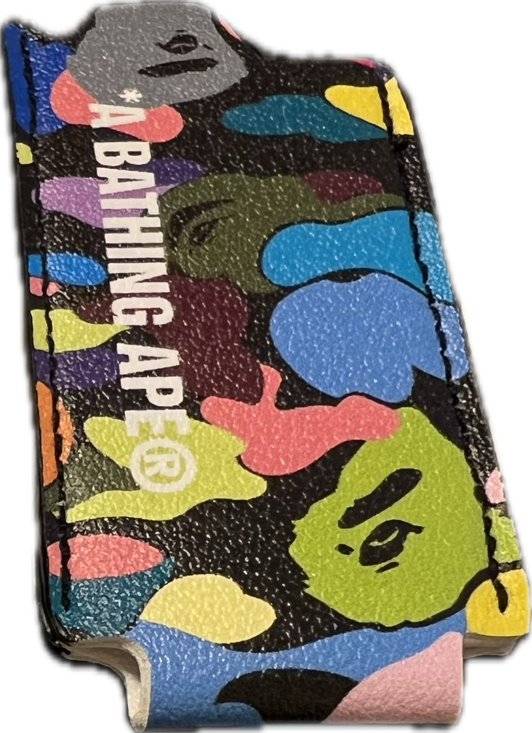 A Bathing Ape Multi Camo Lighter Leather Sleeves