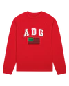 Denim Tears ADG Pan African American Flag Crewneck Red