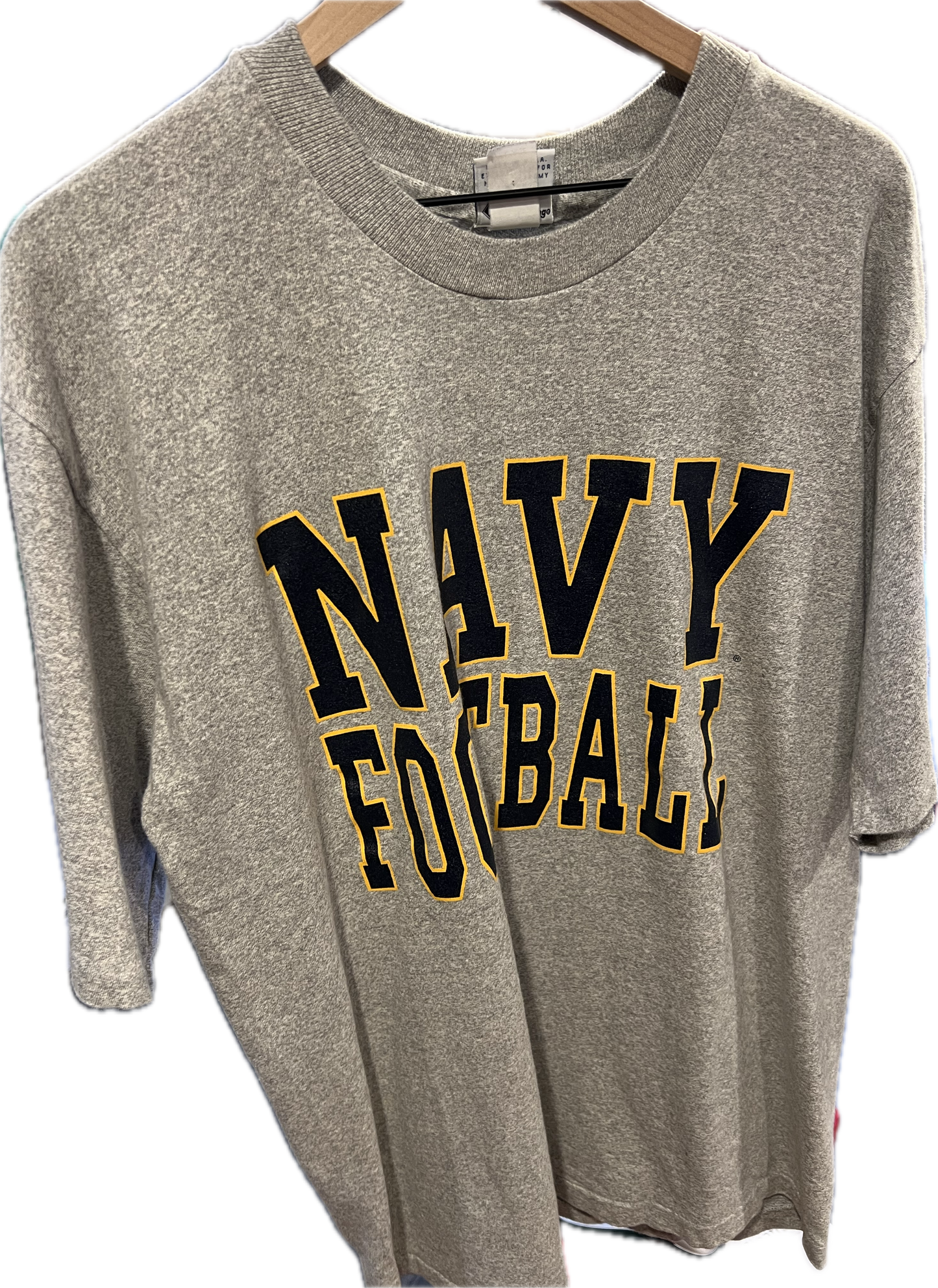 Vintage Navy Football Tee #RUVintage