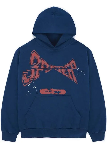 Sp5der Moto Sweatshirt Navy