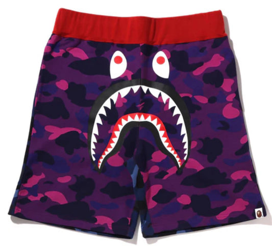 A Bathing Ape Shark Shorts Multi Camo