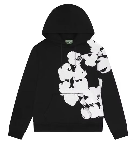 Denim Tears Big Cotton Wreath Hoodie Black