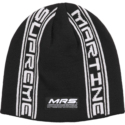 Supreme x Martine Rose Vertical Beanie Black FW26