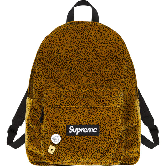 Supreme Velvet Cheetah Backpack FW25