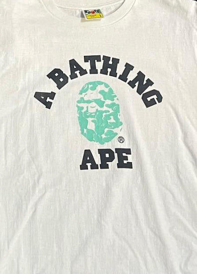 Bape Teal Apehead Tee