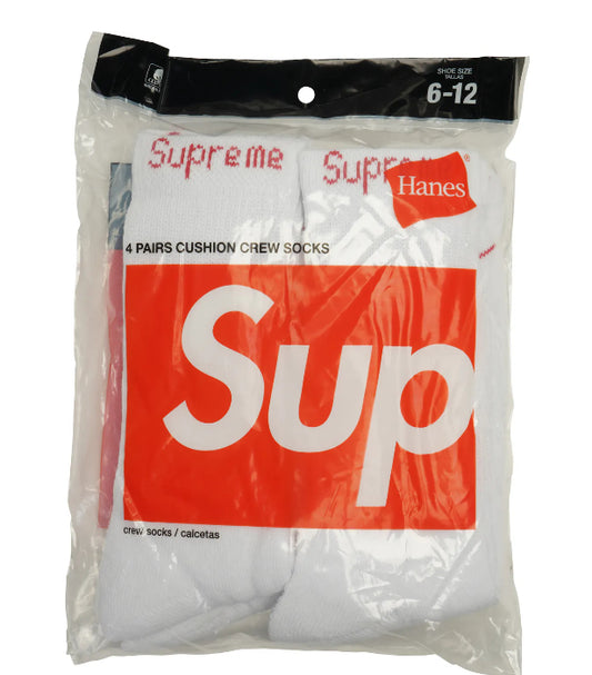 Supreme x Hanes Socks White