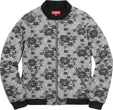 Supreme Quilted Lace Bomber Jacket FW17