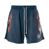 Hellstar Flame Shorts Green
