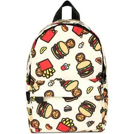 BAPE Baby Milo Fast Food Print Backpack