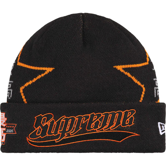 Supreme x New Era “Stars” Beanie Black