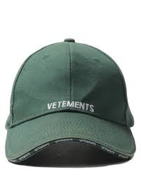 Vetements Green Logo Baseball Cap