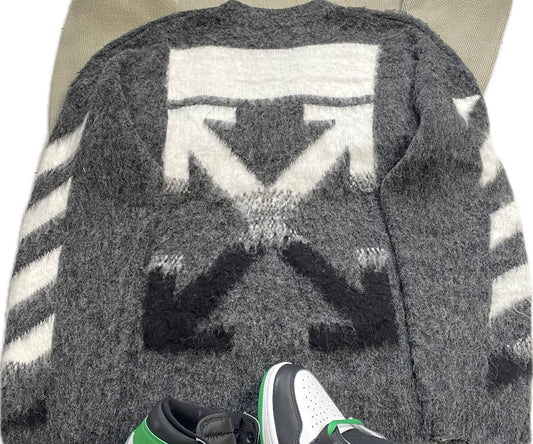 Offwhite mohair crewneck