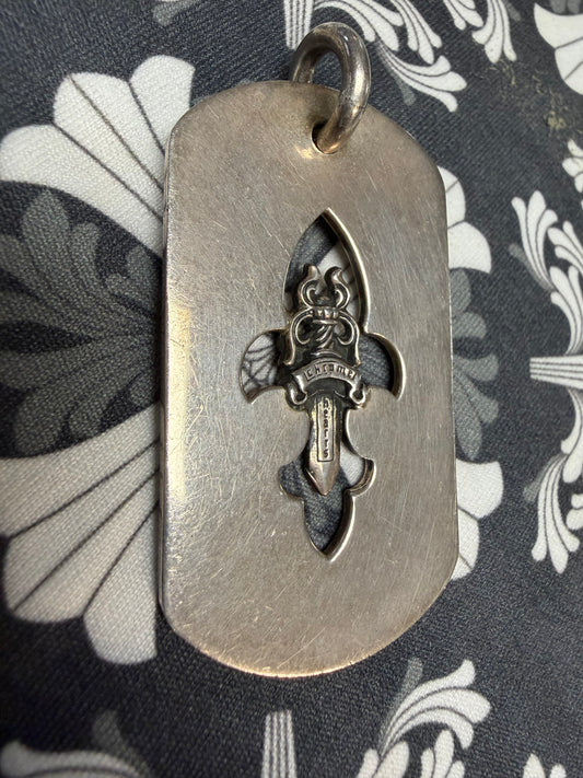 Chrome Hearts D Tag Flare Dagger Dog Tag
Pendant