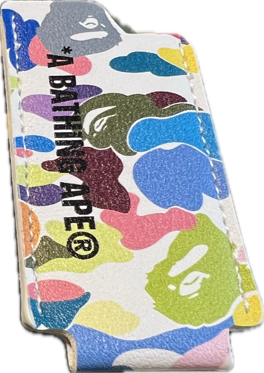 A Bathing Ape Multi Camo Lighter Leather Sleeves