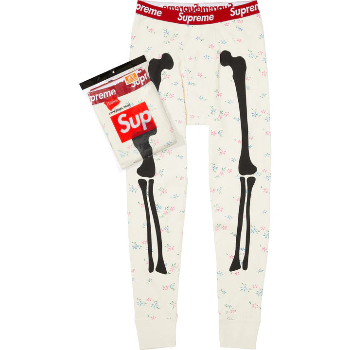 Supreme Hanes Thermal 1 Pack Bones Pants