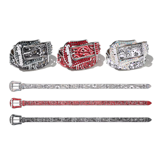 Supreme x B.B. Simon Bandana Spellout Belt