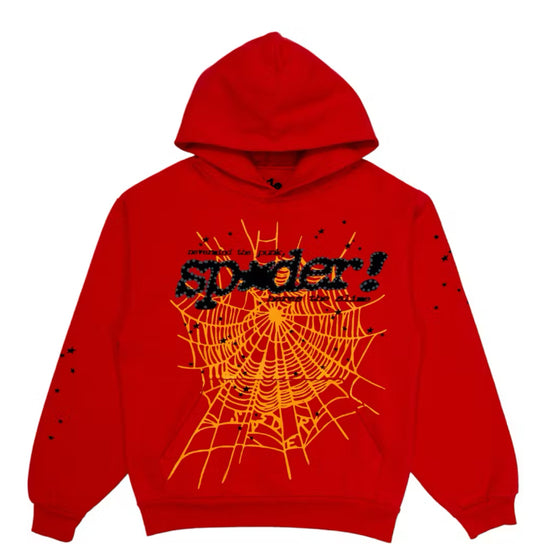 Sp5der Punk v2 Hoodie Red