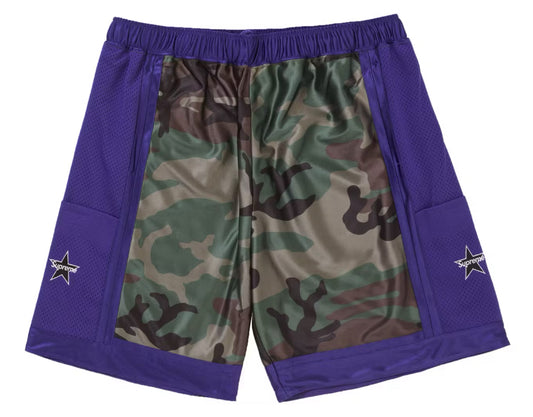 Supreme “Side Pocket Basketball Shorts” Purple
