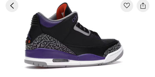 Jordan 3 Retro
Black Court Purple