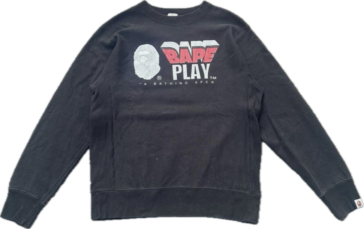 A Bathing Ape 90’s Vintage Bape Play Crewneck