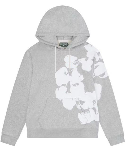 Denim Tears Big Cotton Wreath Hoodie Grey