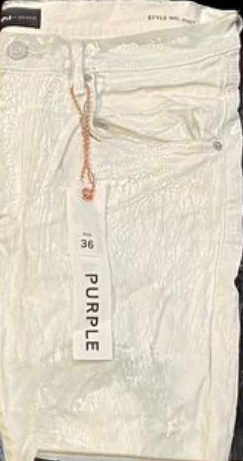 Purple Brand Jeans Chalk White